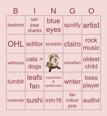 lou 2.0 bingo Card