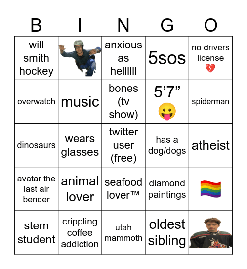 noen bingo Card