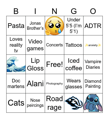 Bri Bingo Card