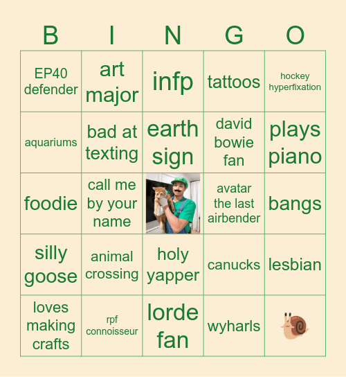 @canuckies bingo!!! Bingo Card