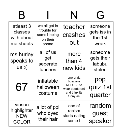 Bingo Card