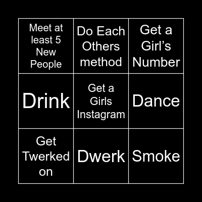 Function With The Bros Bingo Card