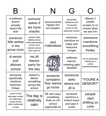 kari and her upstanding citizenry Bingo Card