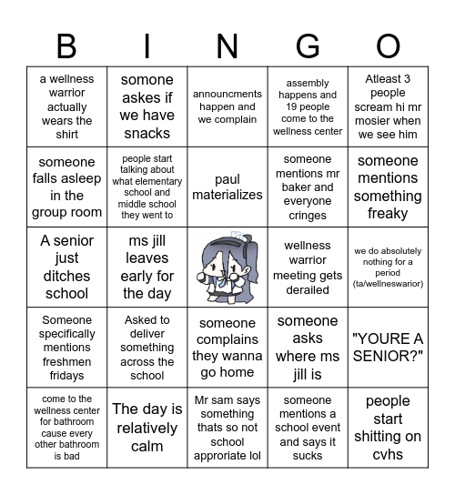 kari and her upstanding citizenry Bingo Card