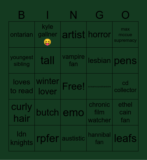 HOLDENNN :333 Bingo Card
