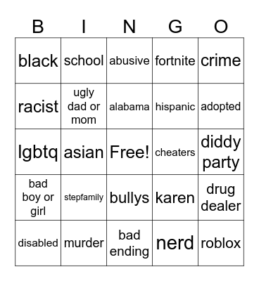tt Bingo Card