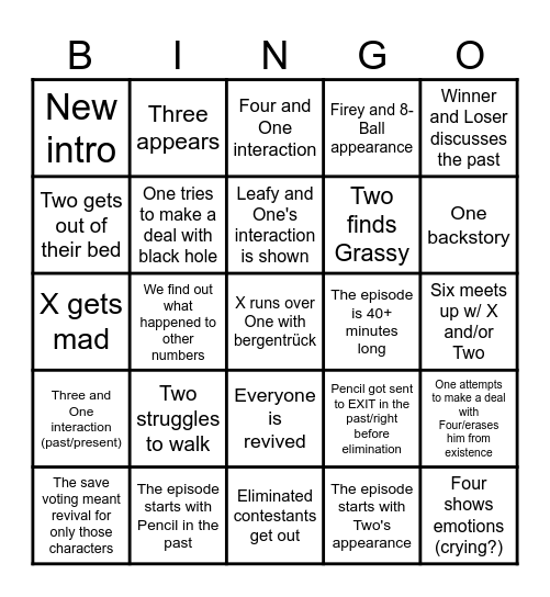 TPOT 20 PREDICTIONS Bingo Card