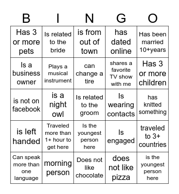 Bingo Card