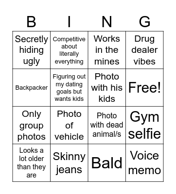 Hinge Bingo Card