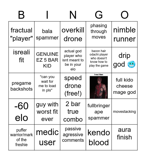 type soul ranked bingo board! Bingo Card