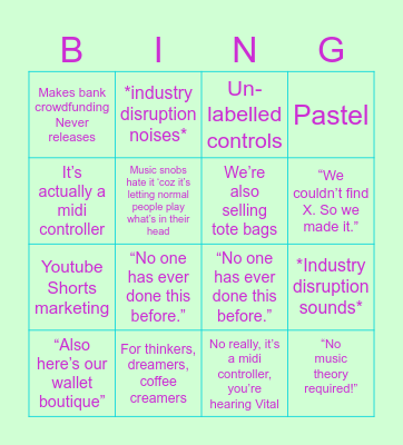 Gimmick Gear Bingo Card