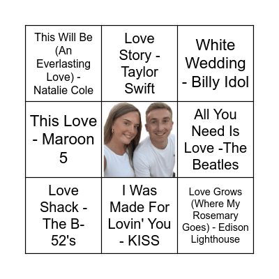 James and Freya's Engagement Party Disco Bingo!! Bingo Card