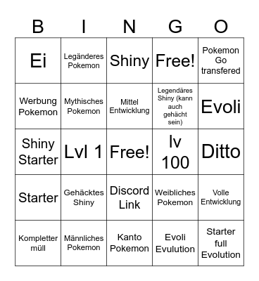 Wundertausch Bingo Card