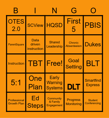 Welcome New Dukes! Bingo Card