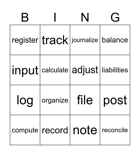 N-1 Bingo Card