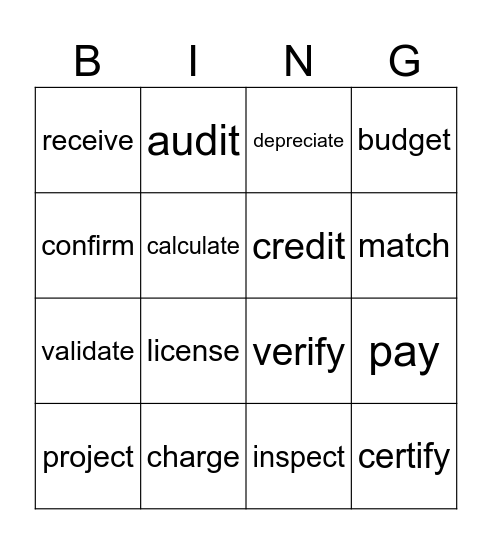 N-3 Bingo Card
