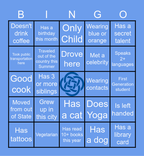 The Chicago School Bingo Card