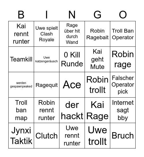 Ultra Rainbow bingo Card