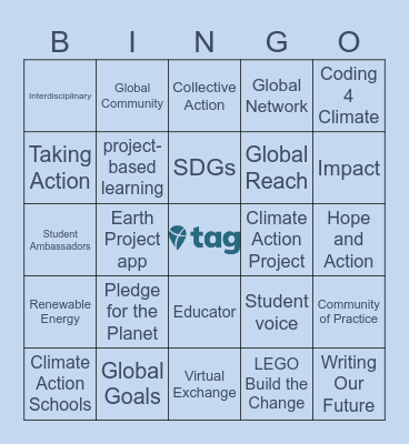 Take Action Global BINGO Card