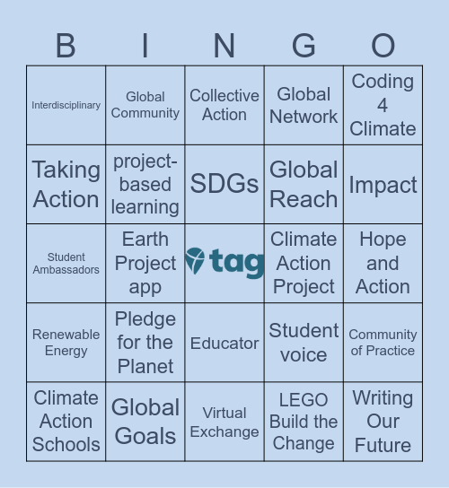 Take Action Global BINGO Card