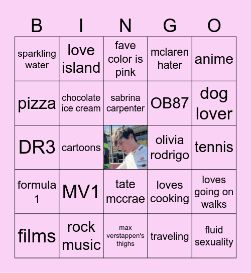 Reed's BINGO Card