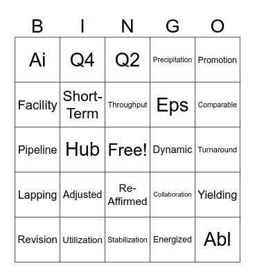 AAP Earnings Bingo Q2'25 Bingo Card