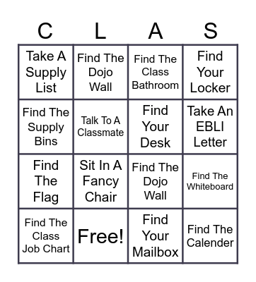 Open House BINGO Card