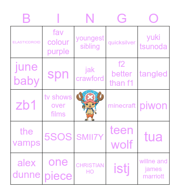 KATIE'S BINGO Card