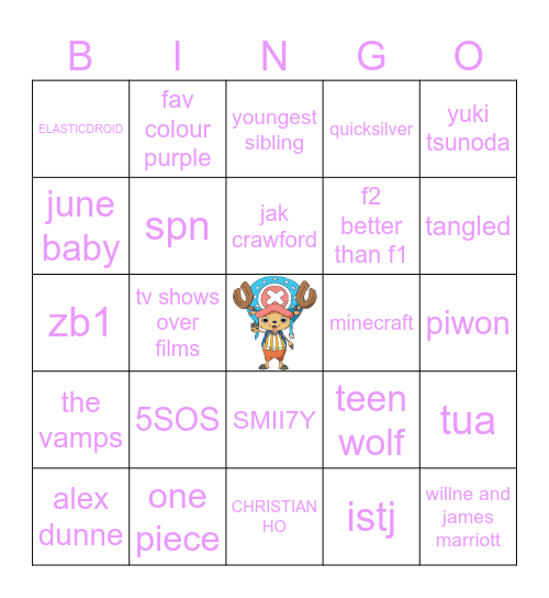 KATIE'S BINGO Card
