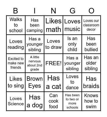 CREW 108 Getting To Know You Bingo! Bingo Card