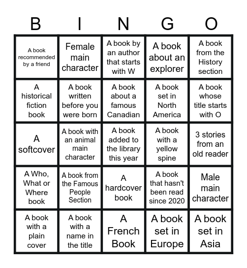 Google Docs Bingo Card