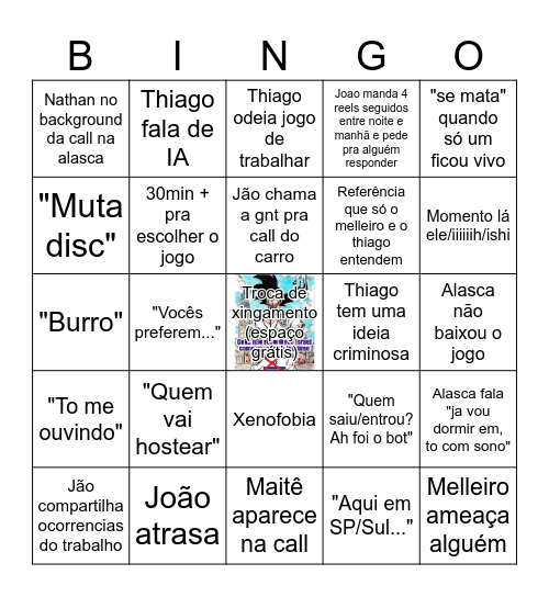 Bingo Salamaleico Bingo Card