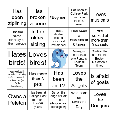 Staff BINGO Card