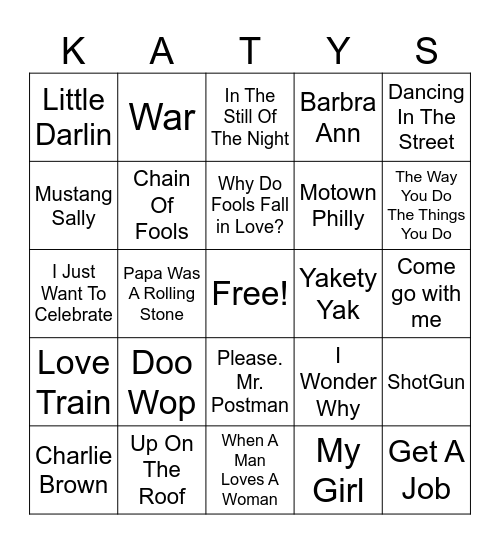 MO TOWNS & DOO.. WOOP Bingo Card