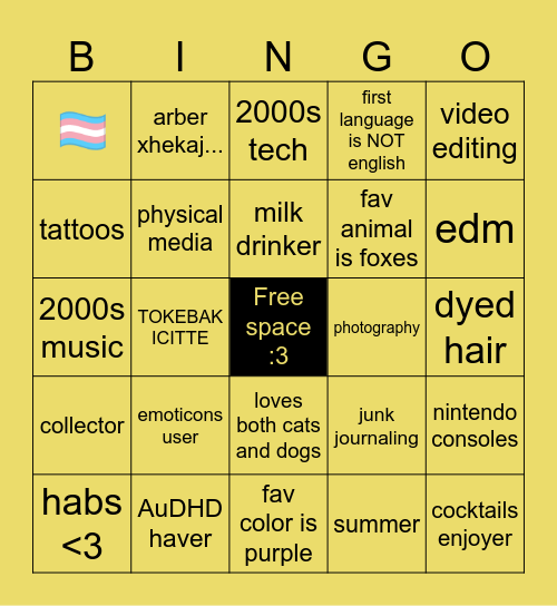 keith bingo yay Bingo Card