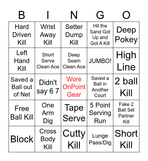 OPBV Cyclone Bingo Card