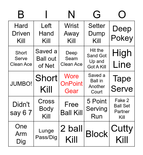 OPBV Cyclone Bingo Card