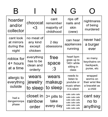 elle specific questionable flags bingo Card