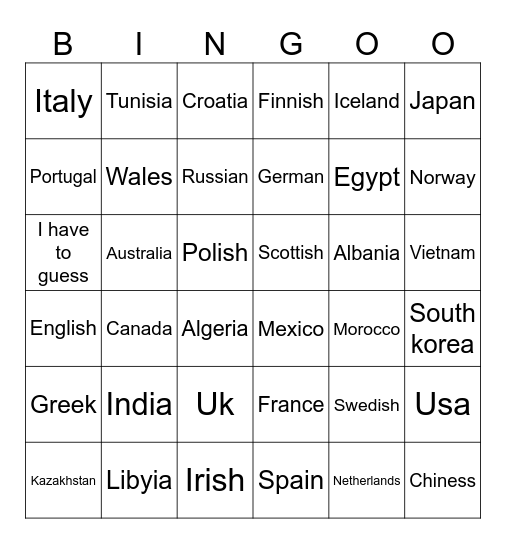 Girl only (feel free) Bingo Card