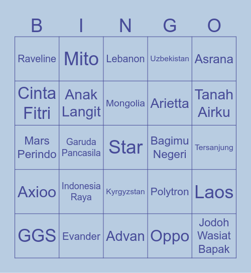 Bingo Yang Ditukar Bingo Card