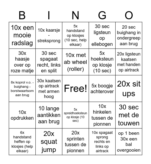 Turnbingo Card