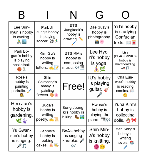 B13 L7 Bingo Card