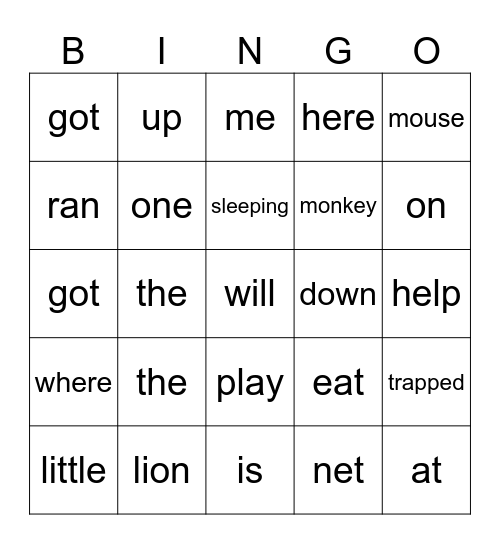 Two folk tales Bingo Card