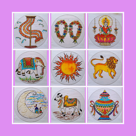 14 Auspicious Dreams of Trishla Mata Bingo Card