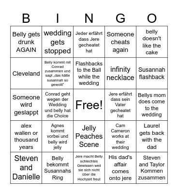 TSITP BINGO Card