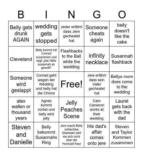 TSITP BINGO Card