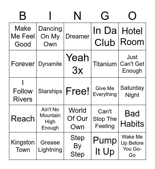 Mark & Joey's Bingo 087 929 5159 Bingo Card
