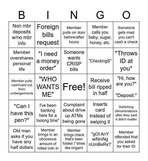 Chronicles of Davis Hwy Bingo Card