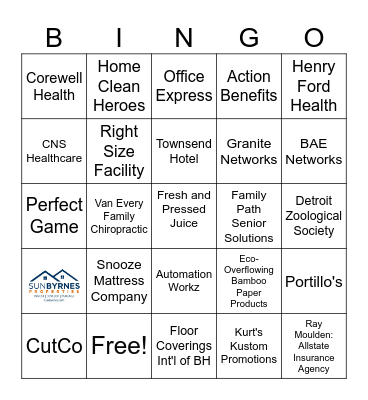 2025 Multi-Chamber Expo Bingo Card