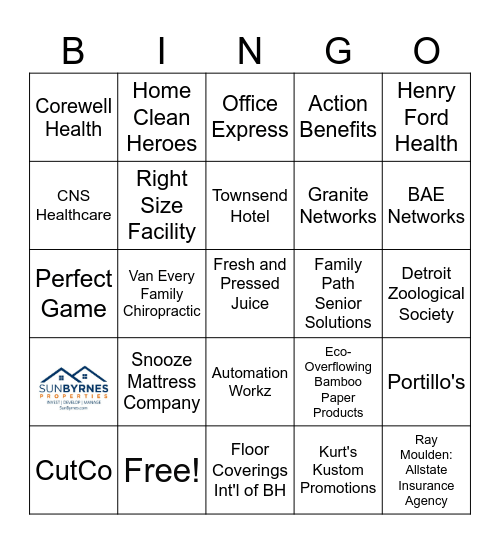 2025 Multi-Chamber Expo Bingo Card